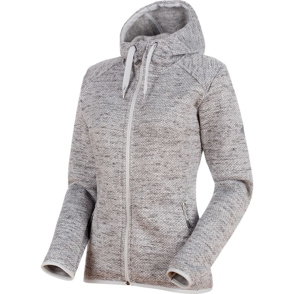 Mammut Chamuera Hooded Jacket Gray Women’s L Full Zip Fleece